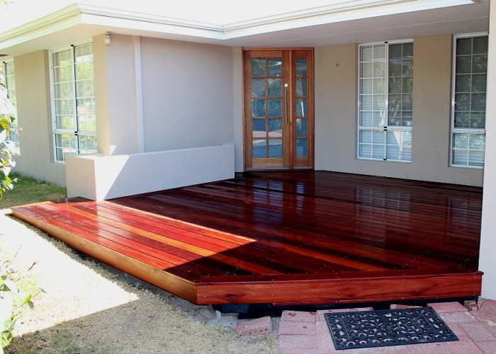 Jarrah timber deck 1