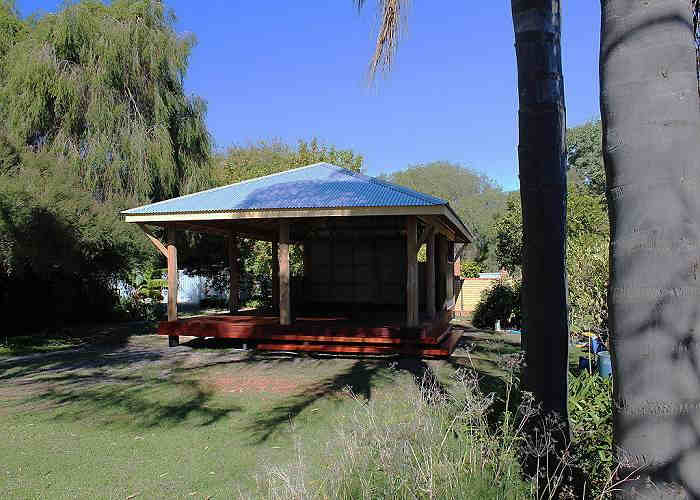 Timber Patio with Jarrah Bush Poles